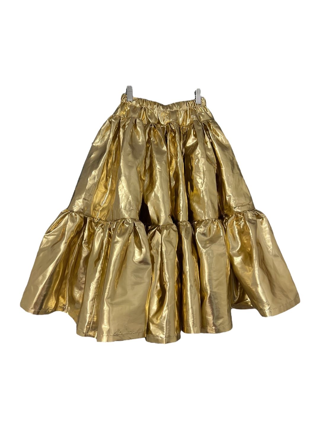The Vivienne skirt in gold lam