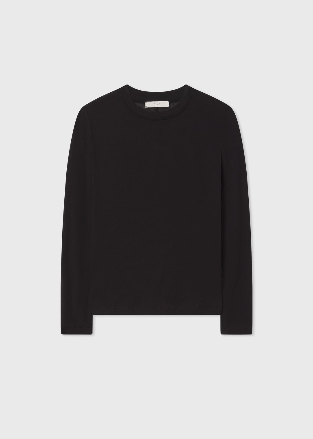 Crewneck Long Sleeve in Cotton Jersey - Black #4
