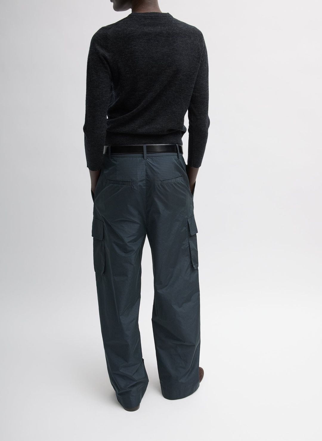 Menswear Nylon Stella Pleated Cargo Pant #3