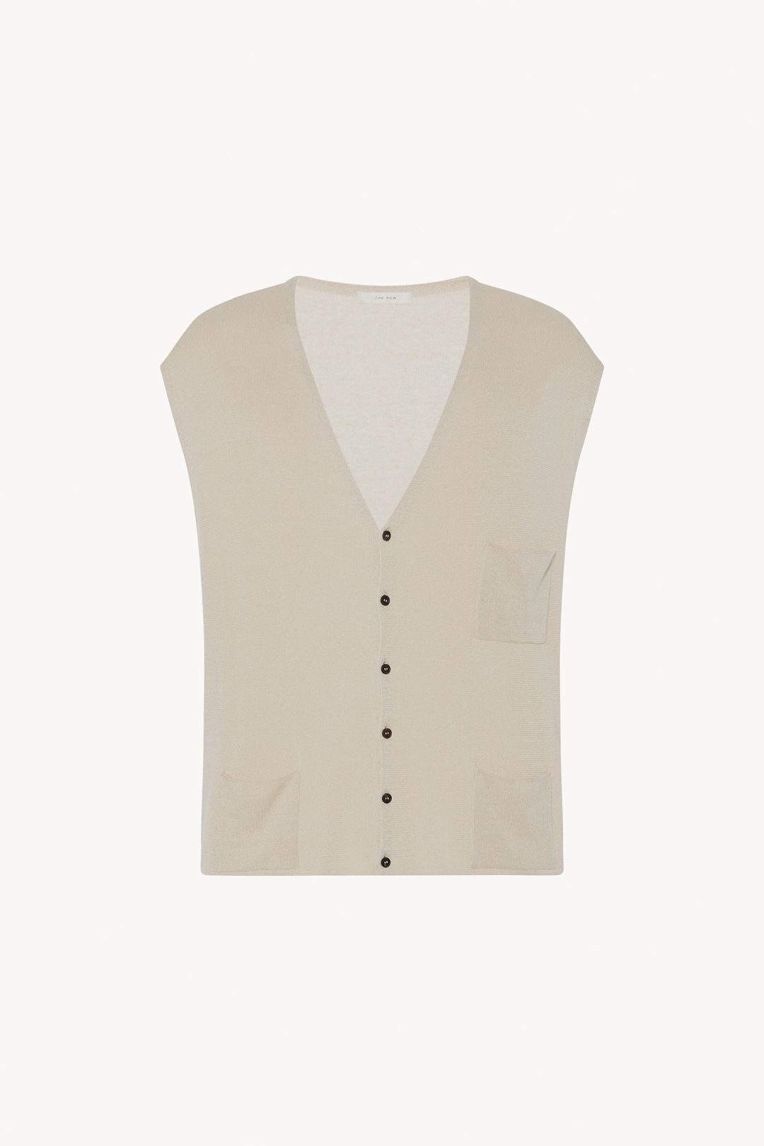 Tarik Vest in Linen and Silk