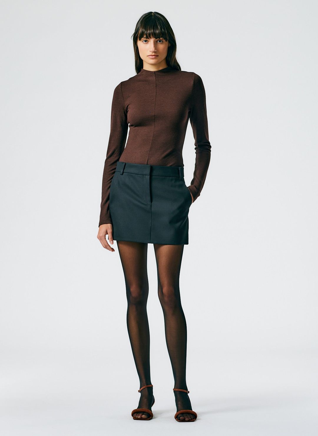 Wool Jersey Funnelneck Bodysuit #5