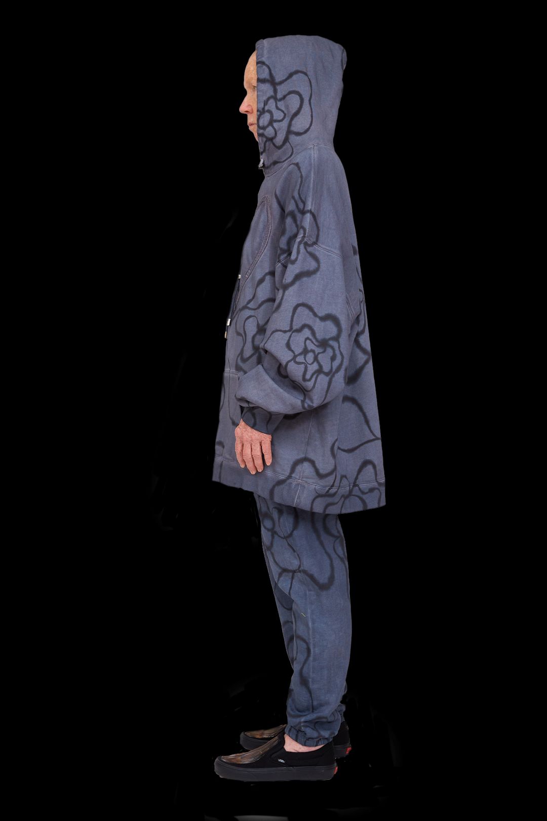 BLACK ROSES HEART HOODIE #5