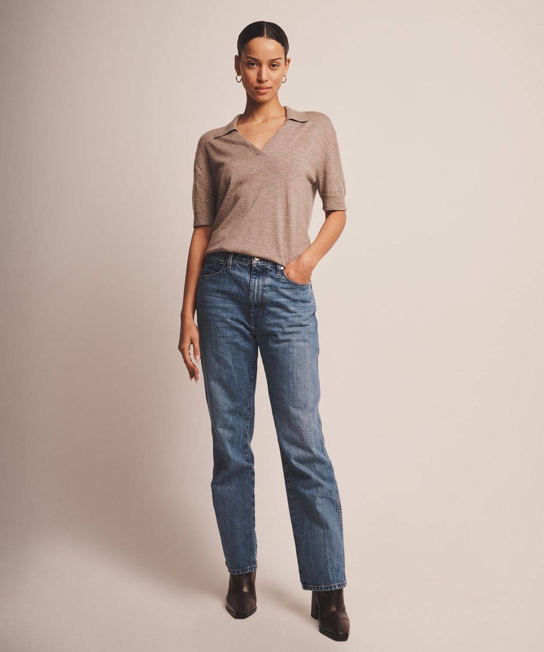 Fancy Cashmere Short Sleeve Polo #11