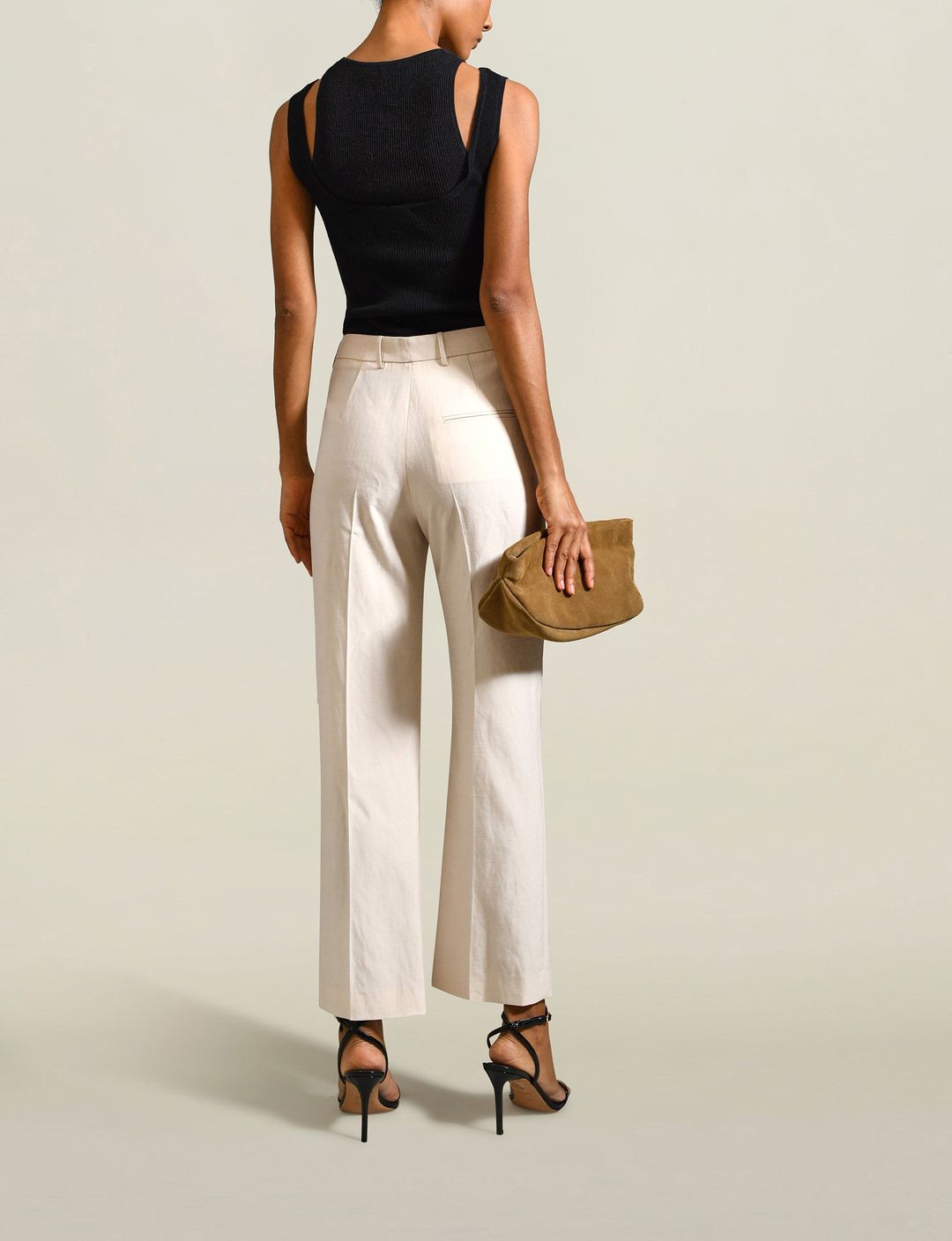 Nora Trouser in Wheat Summer Suiting #3