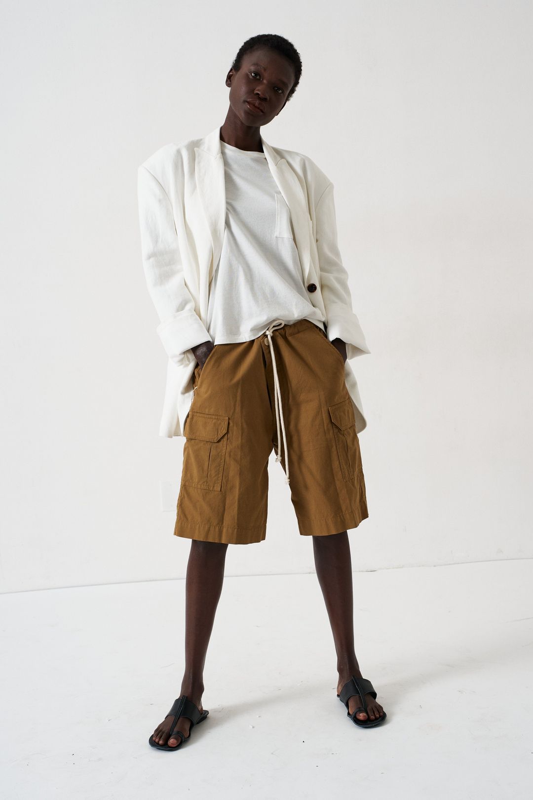 The Rope Tie Cargo Short in Camel