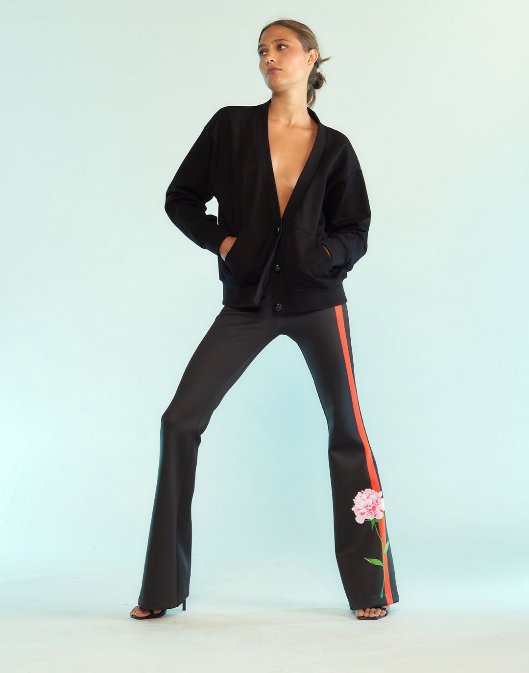 Bonded Fit and Flare Pant #4