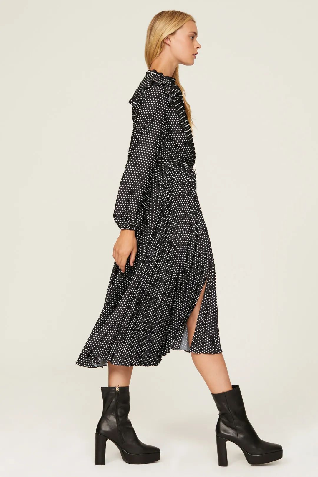 Riplettita Polka Dot Maxi Dress #4