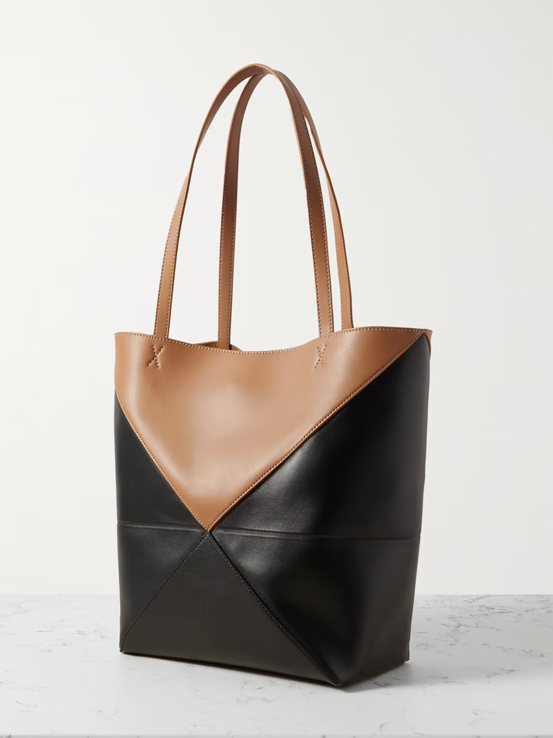 Puzzle Fold convertible medium two-tone leather tote bag #3