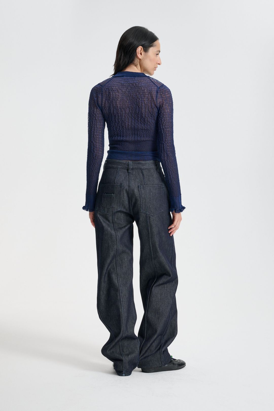 CBCORALI | TOP SHEER SUMMER KNIT NAVY #3