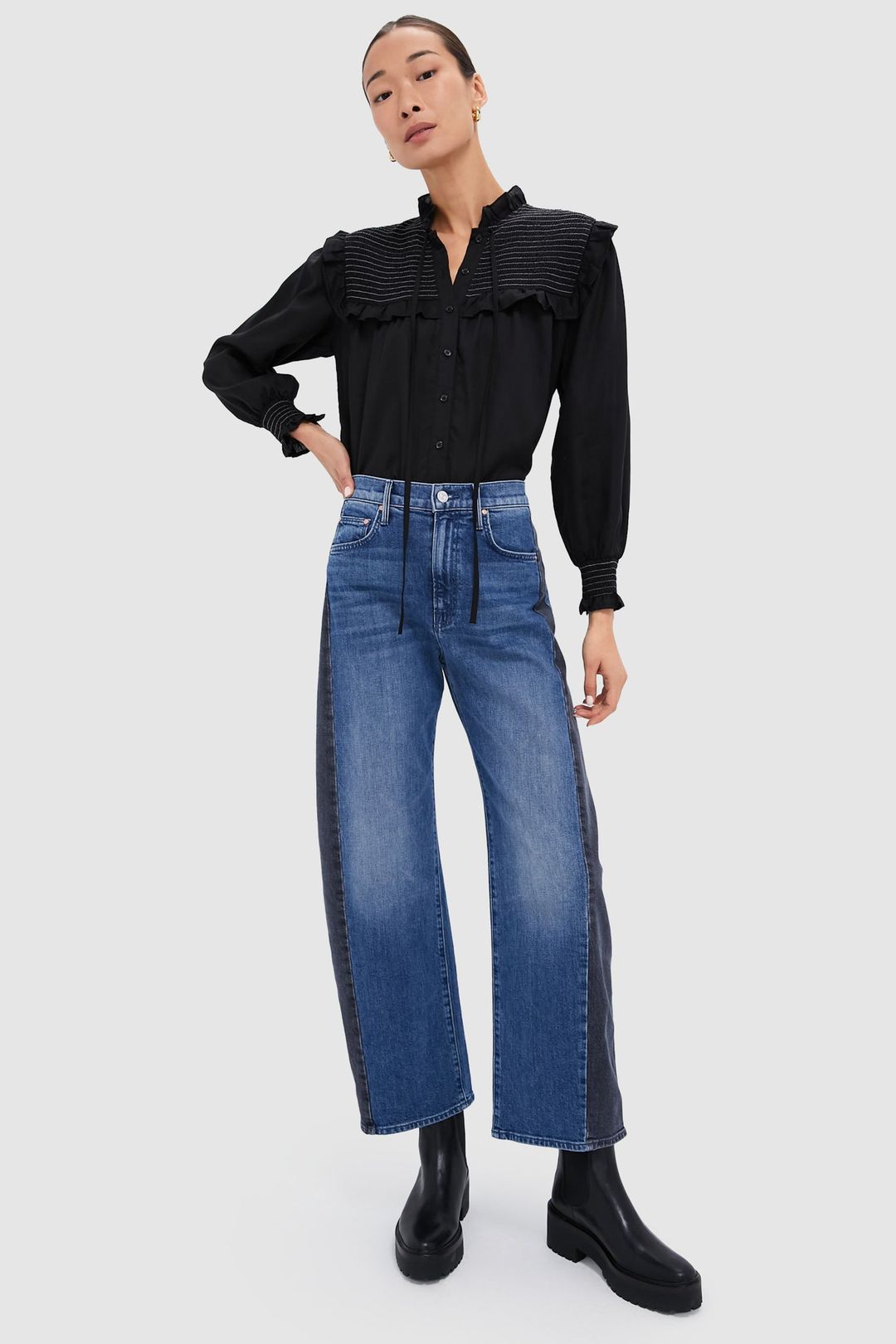 Black Long Sleeve Nicolette Shirt #6