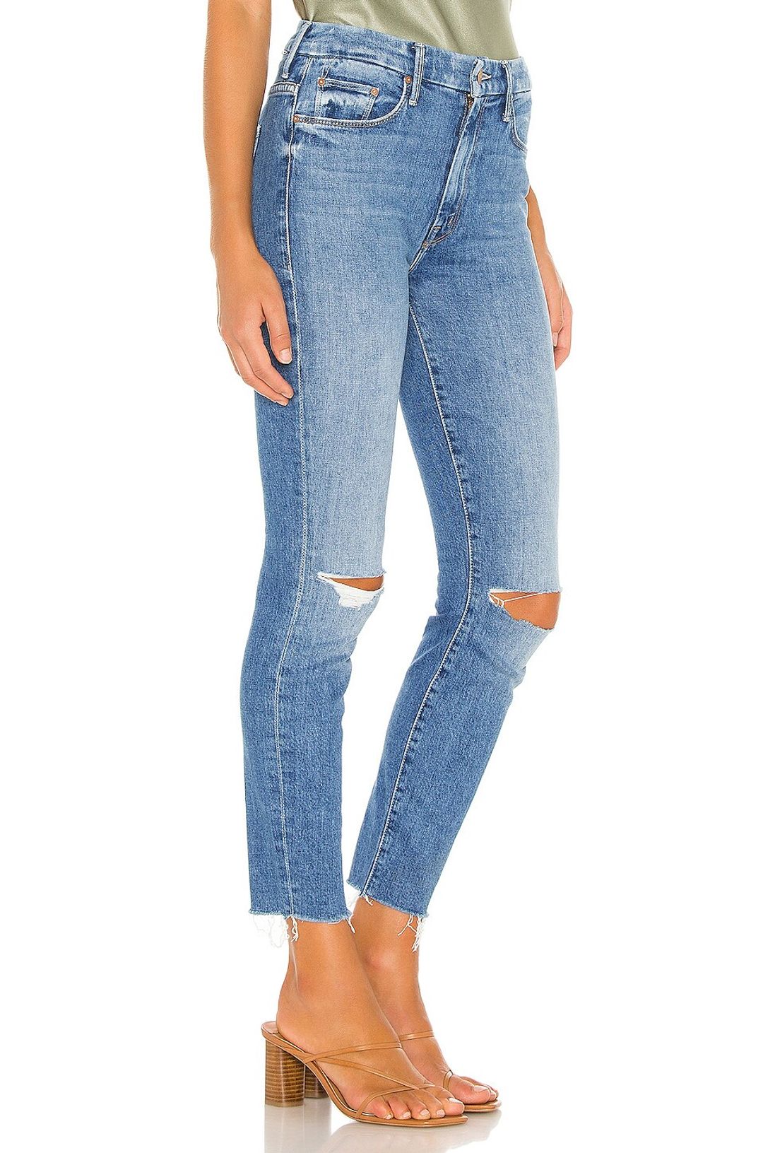 High Waisted Looker Ankle Fray Jean in Spice It Up #3