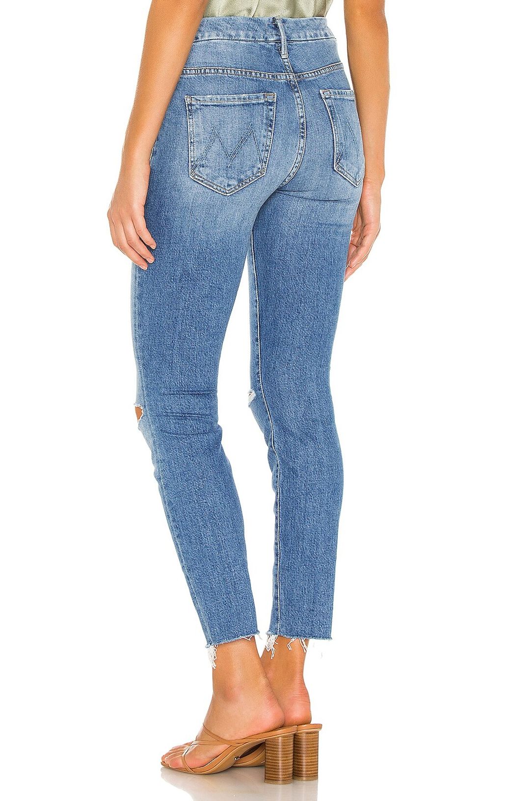 High Waisted Looker Ankle Fray Jean in Spice It Up