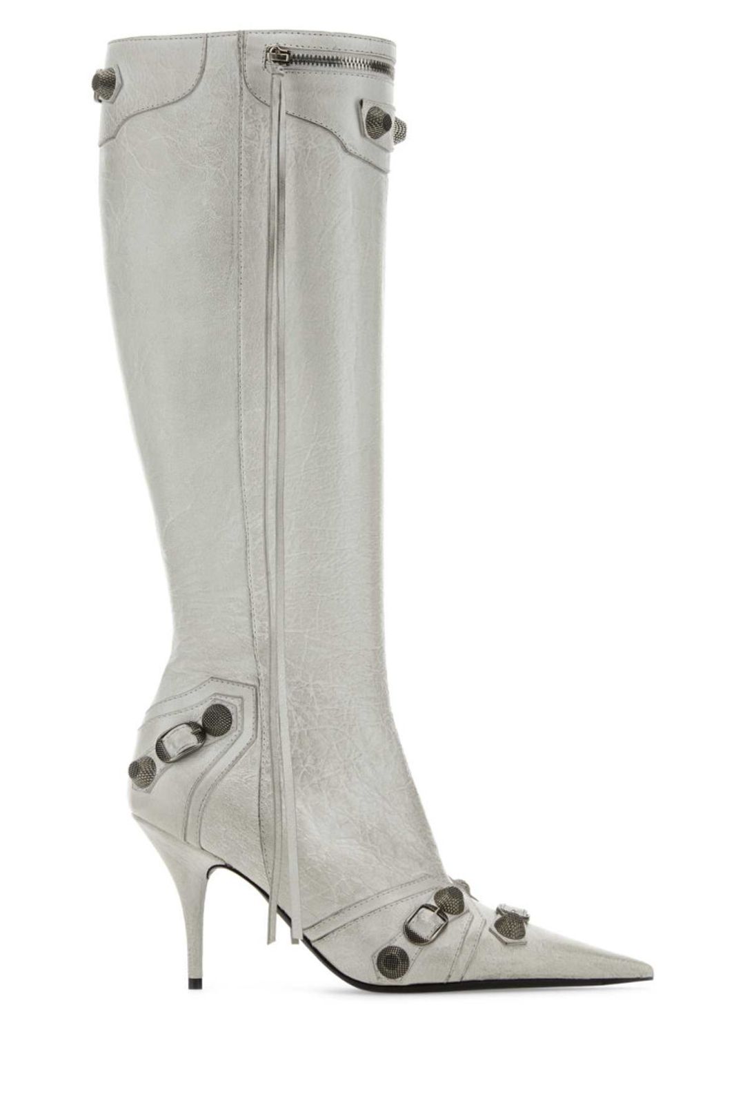 Balenciaga Women's Cagole Knee High Heel Boots #20