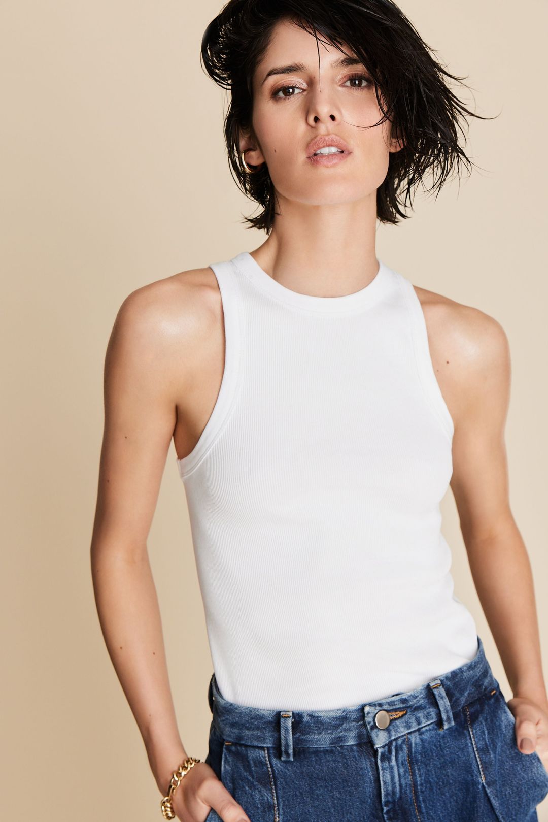 The Not So Basic Tank in White #3