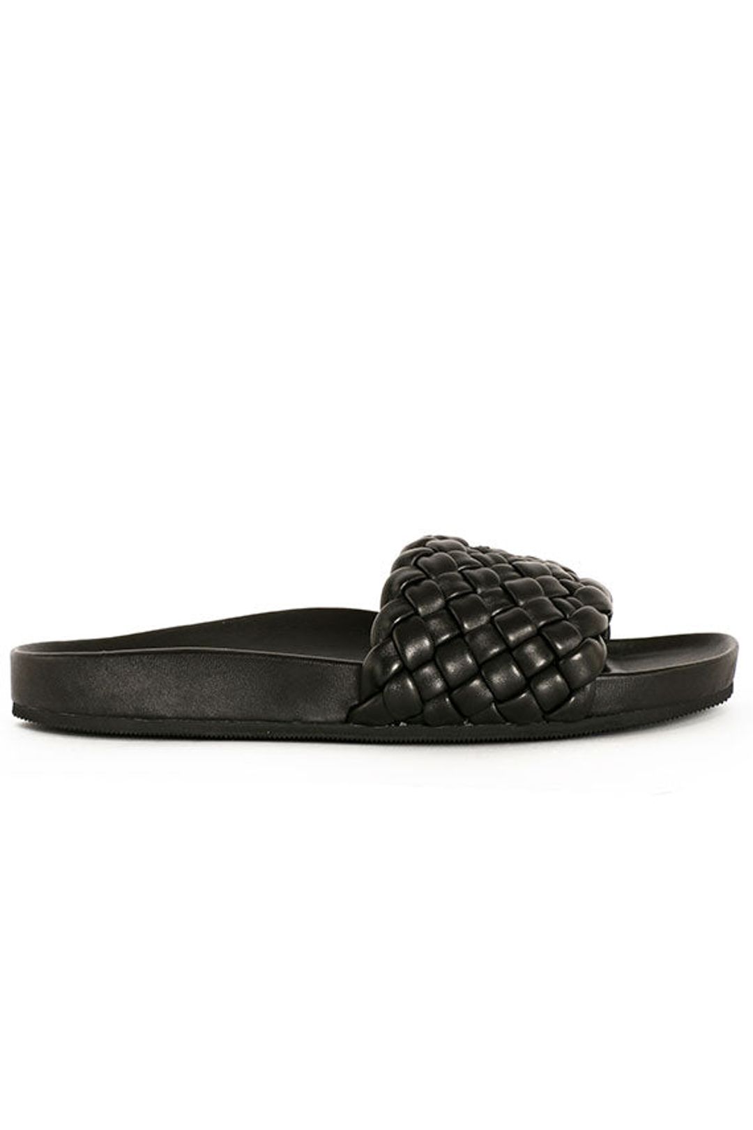 Sonnie Woven Leather Slide Sandals #3