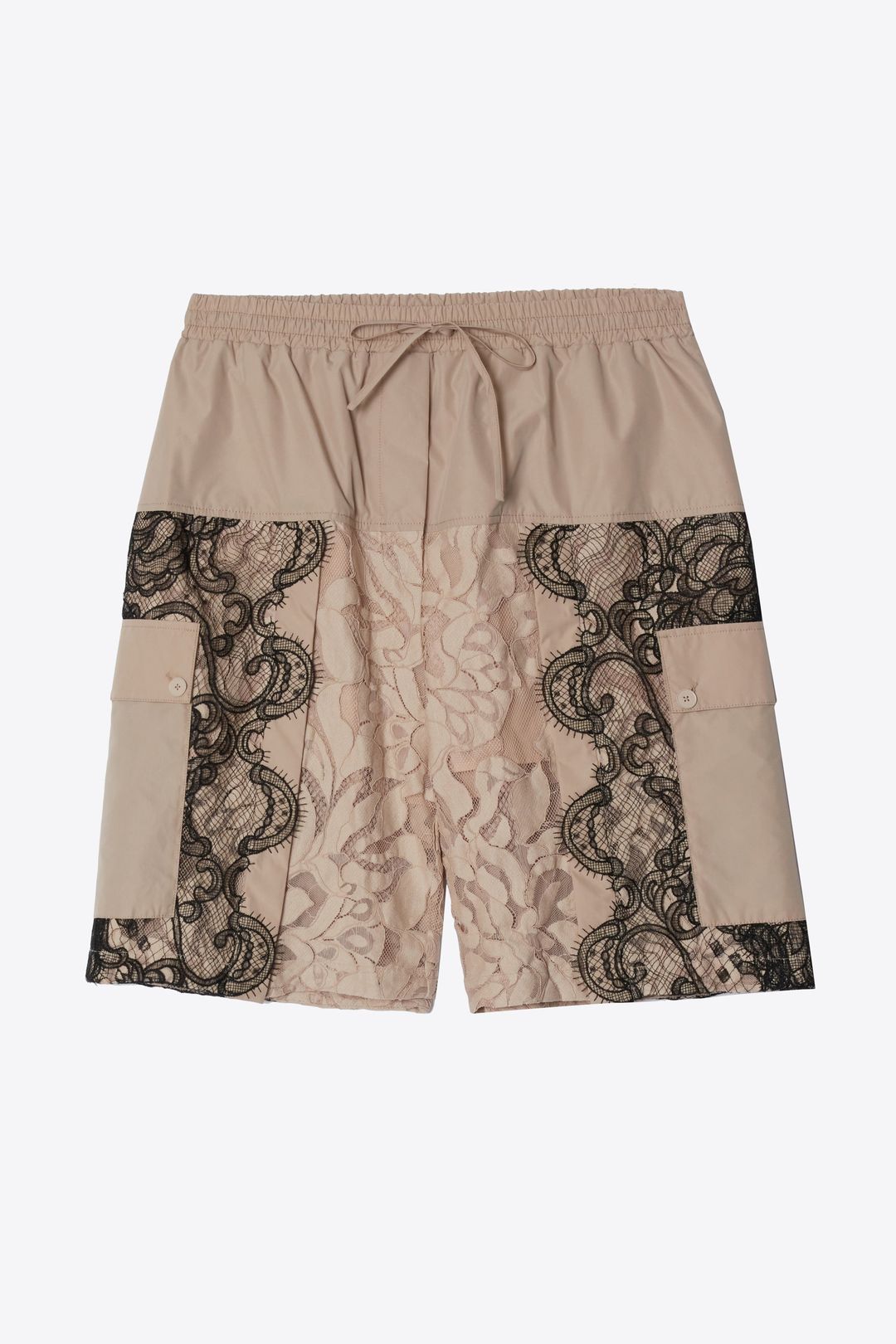 Corded Leaf Lace Basketball Short