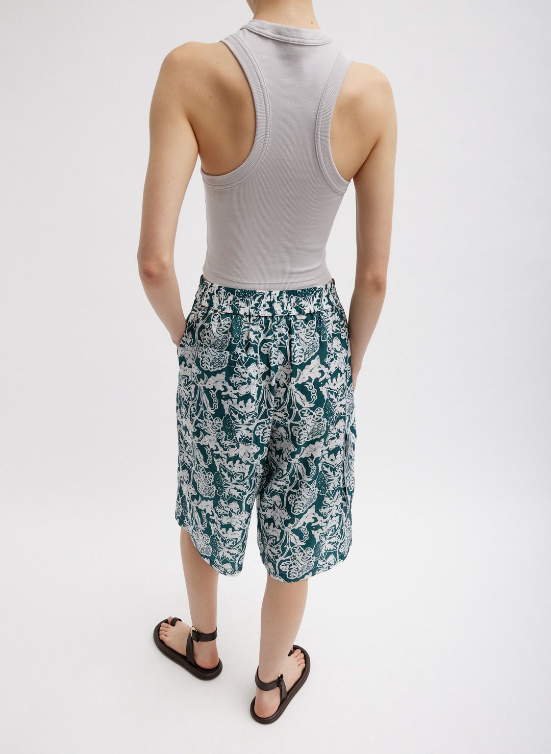 Ribbed T-Shirt Cropped Tank #4
