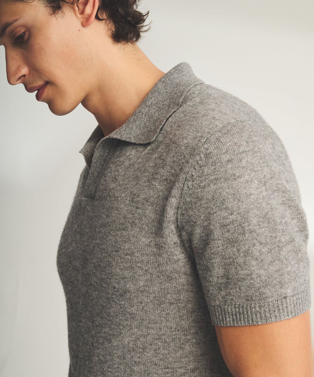 Lightweight Cashmere Short Sleeve Polo #23