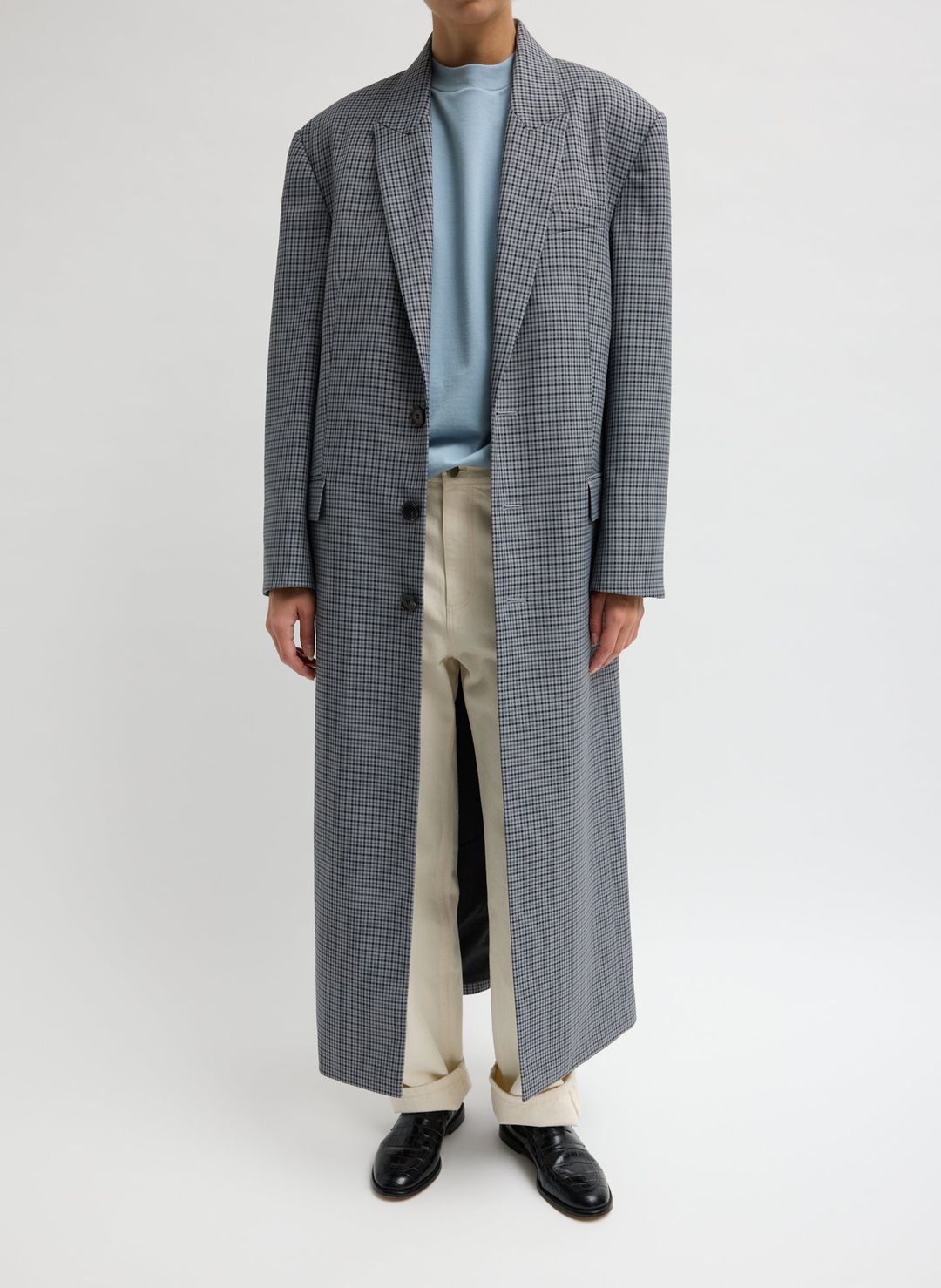 Menswear Tech Twill Tailored Men's Maxi Coat #5