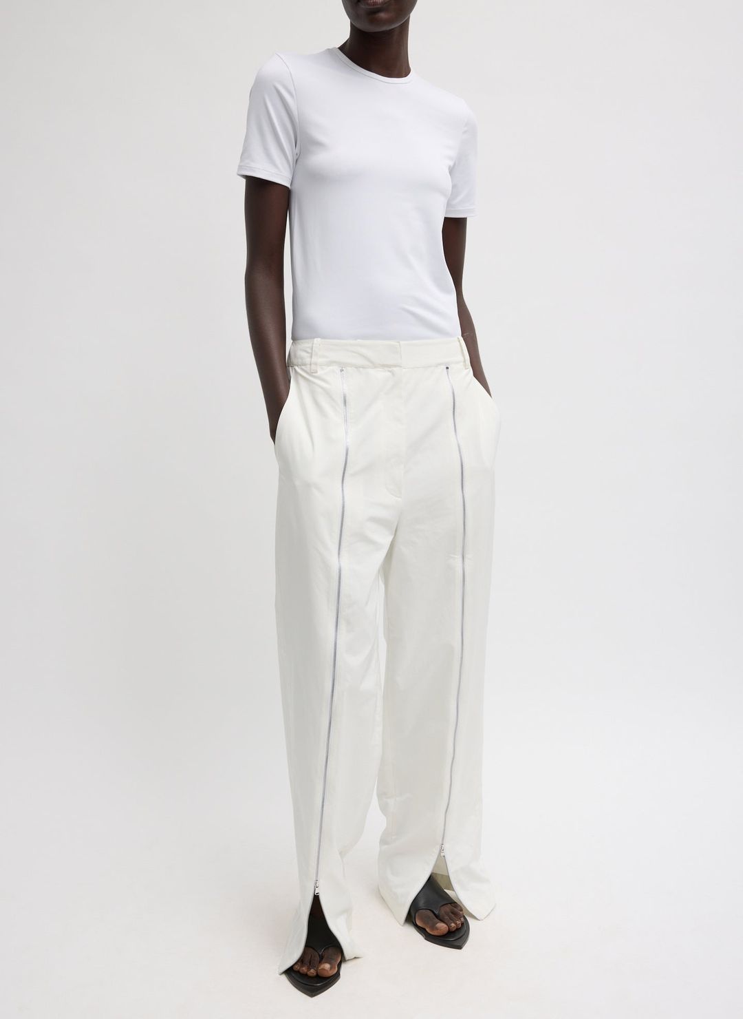 Nylon Zipper Trouser