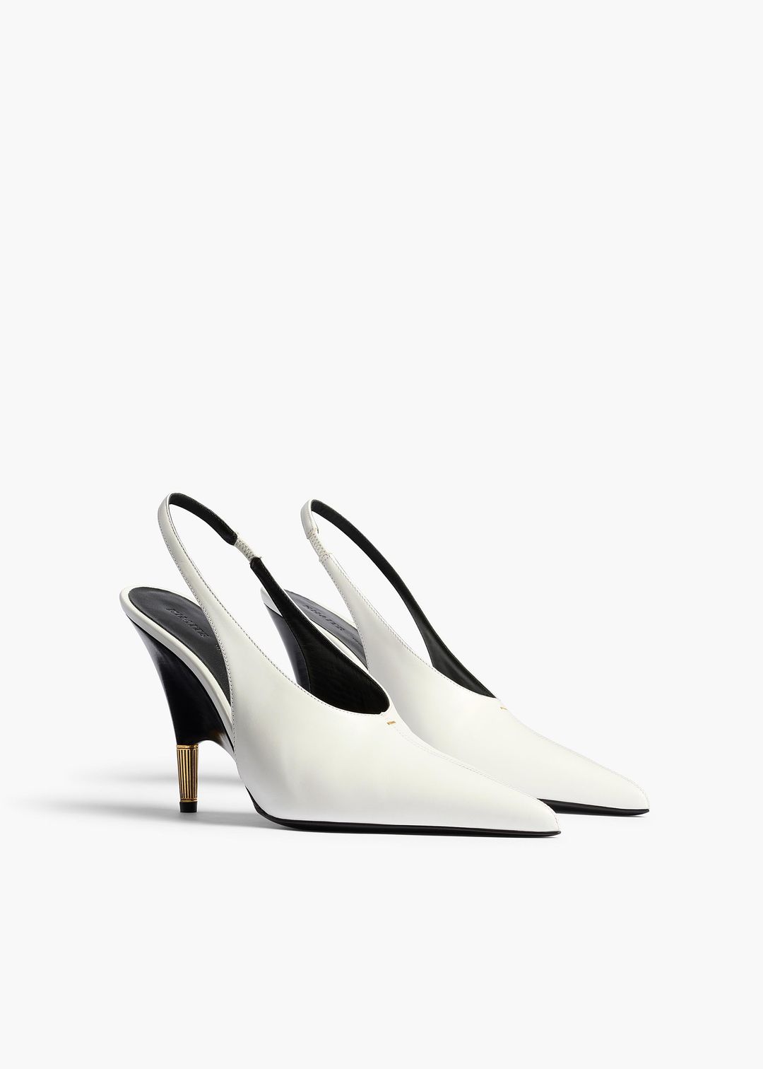 Bella Pump in Chalk Glazed Leather