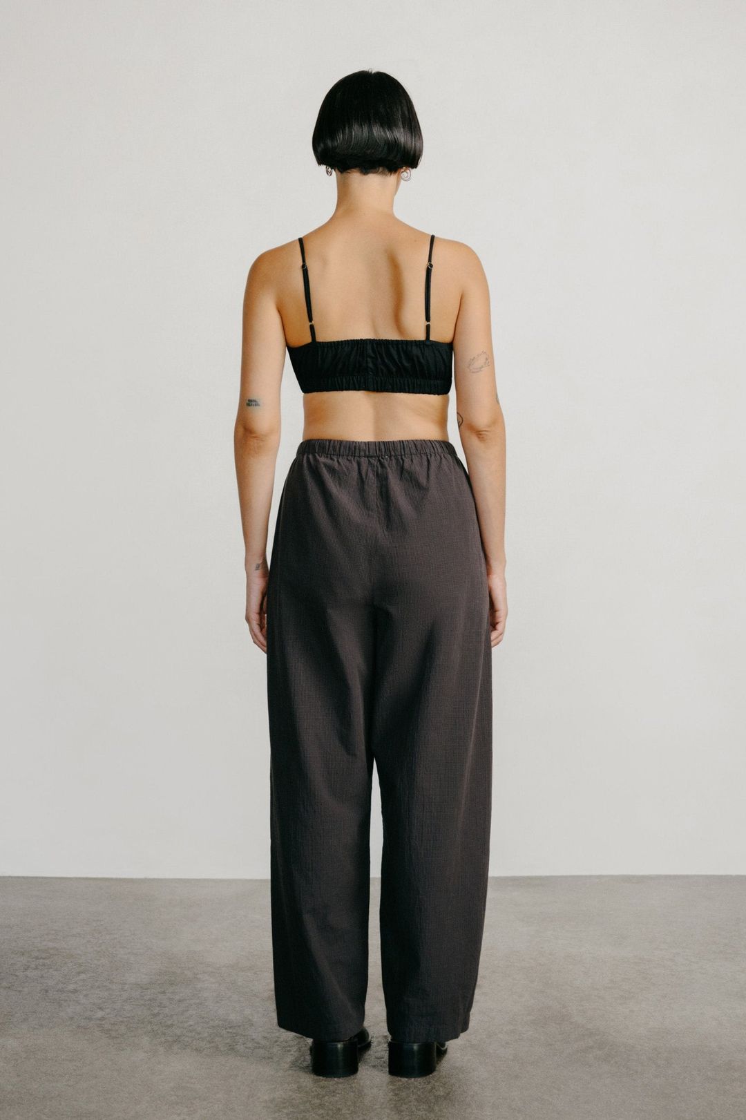 All Day Pant, Organic Japanese Cotton, Navy Check #3