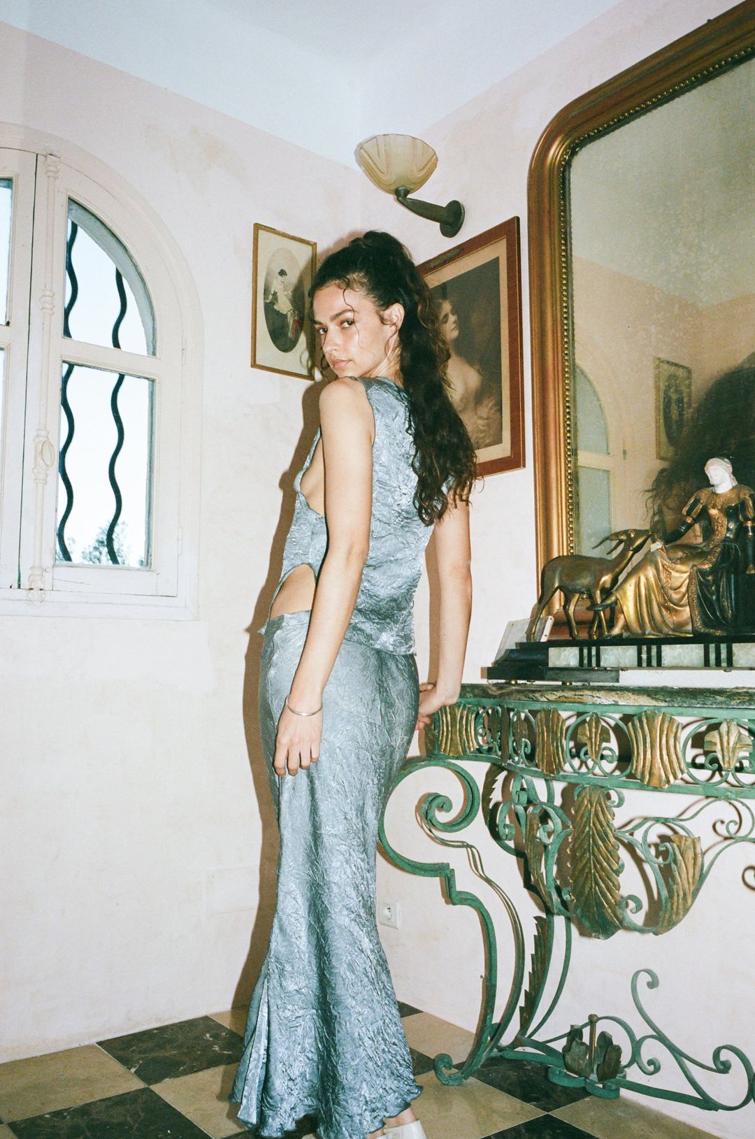 Aria Midi Skirt | Grey #3