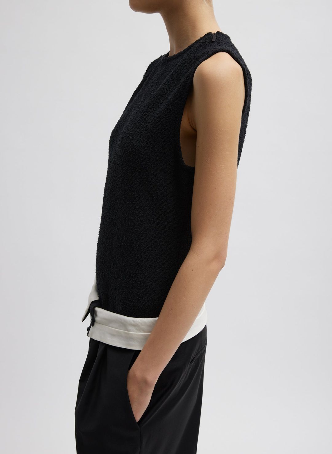 Boucle Knit Sleeveless Top