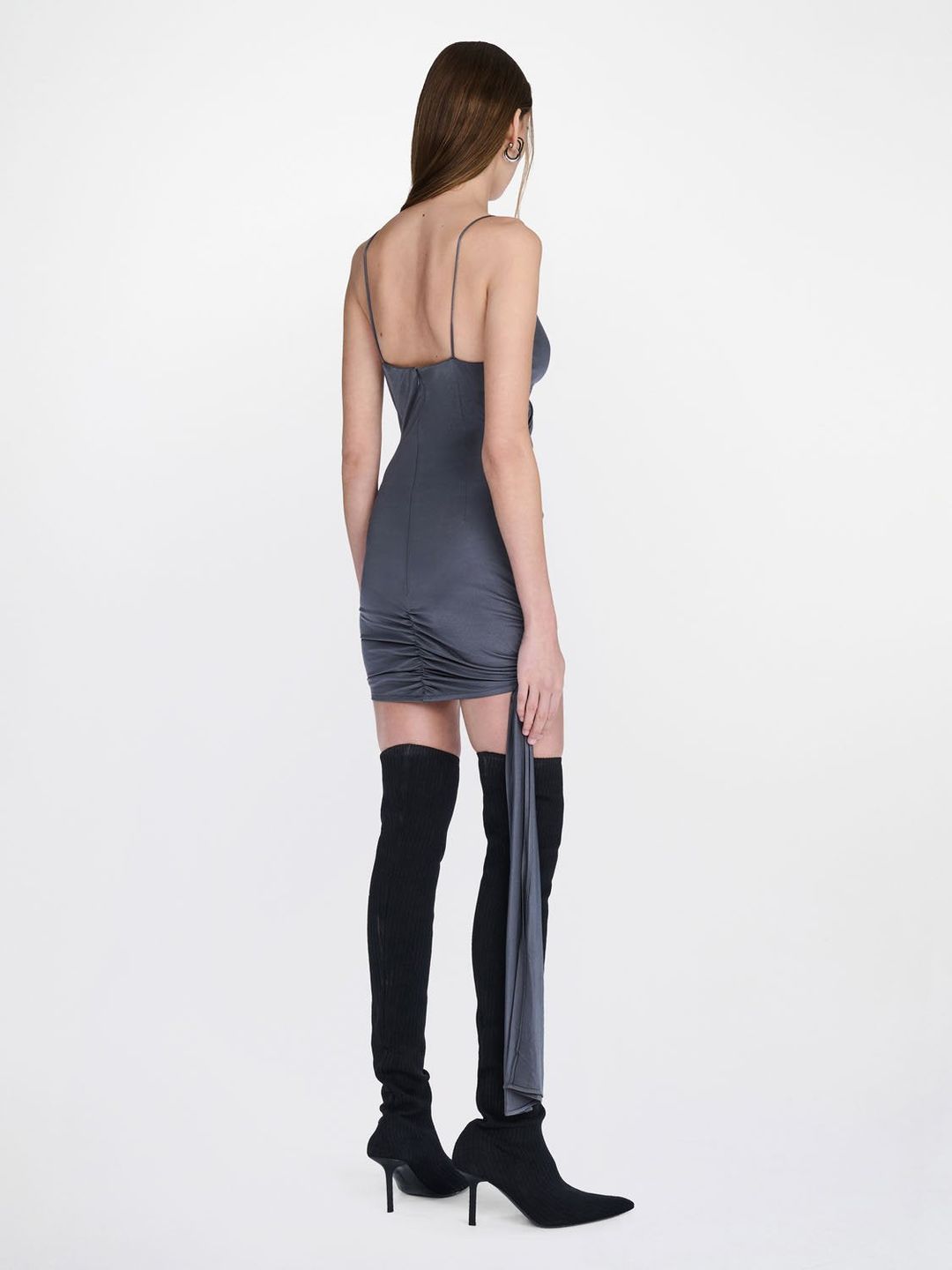 GATHERED BOLT MINI DRESS #5