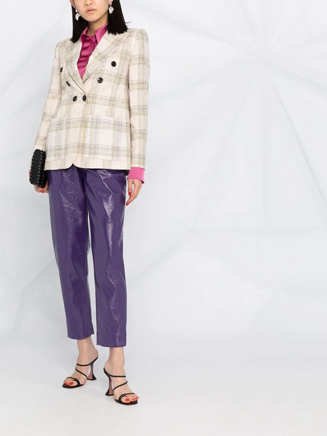 Double-Breasted Long-Sleeved Jacket