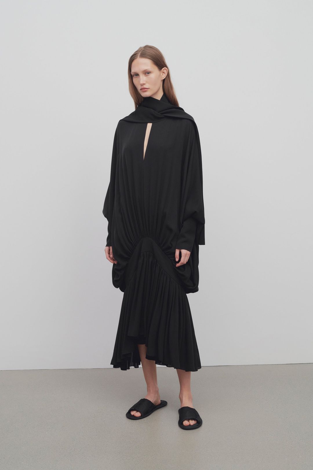 Adrienne Dress in Viscose and Silk #3