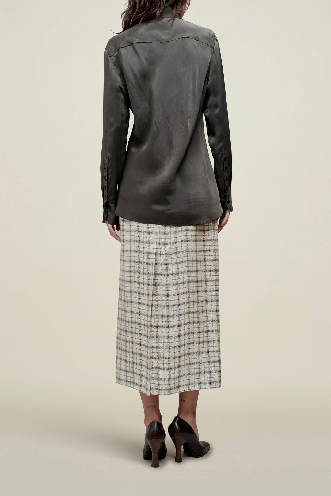 Joan Bias Button Down in Fluid Viscose #4