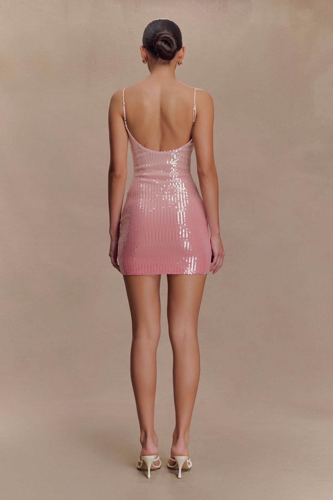 Mora Sequin Mini Dress - Ombre Pink #3