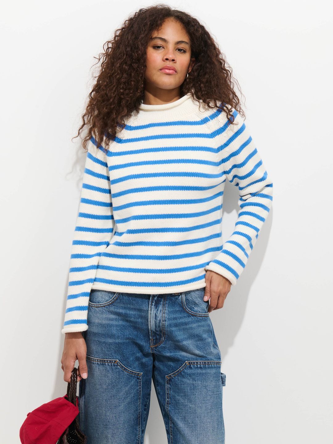 Eastport Striped Rollneck In Cotton
