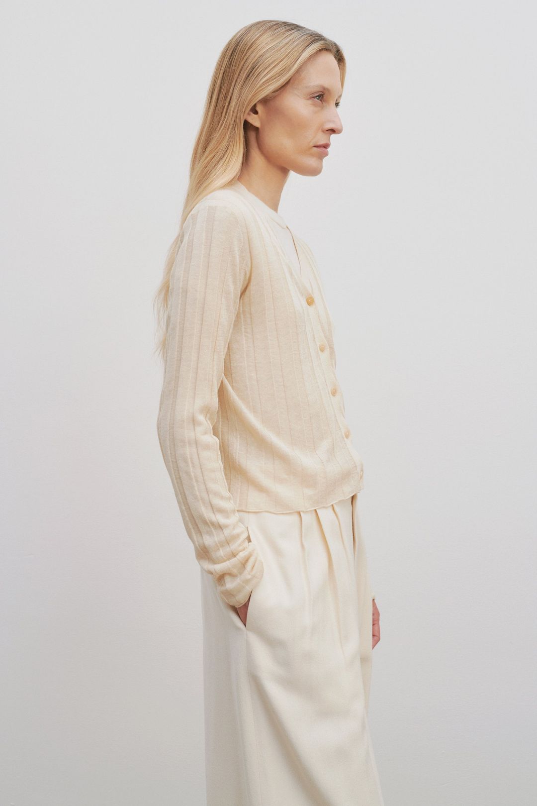 Dwin Cardigan in Linen and Silk #6