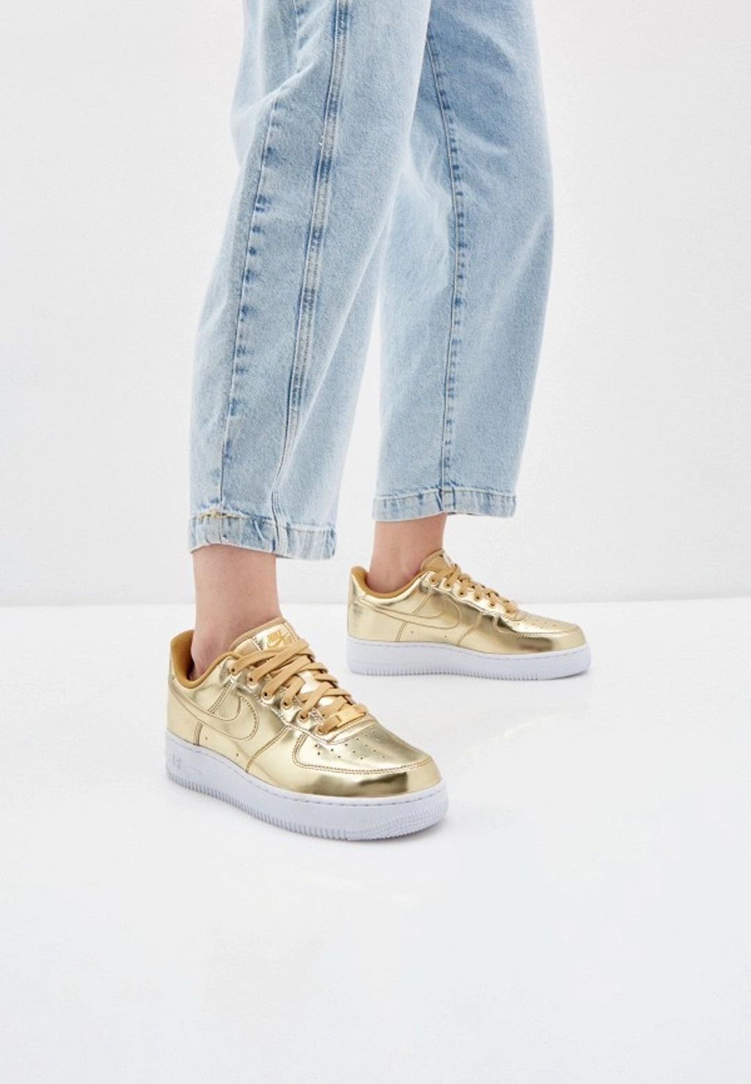 Wmns Air Force 1 SP 'Liquid Metal - Gold'