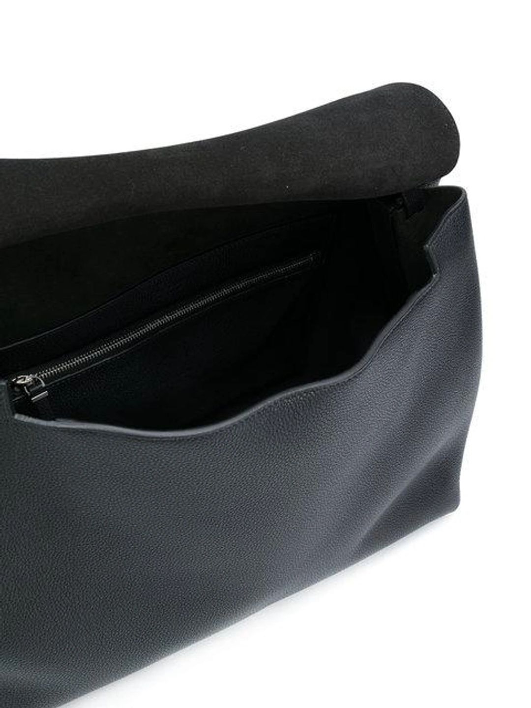 Top Handle 14 Leather Flap-top Shoulder Bag In Black Pld #7