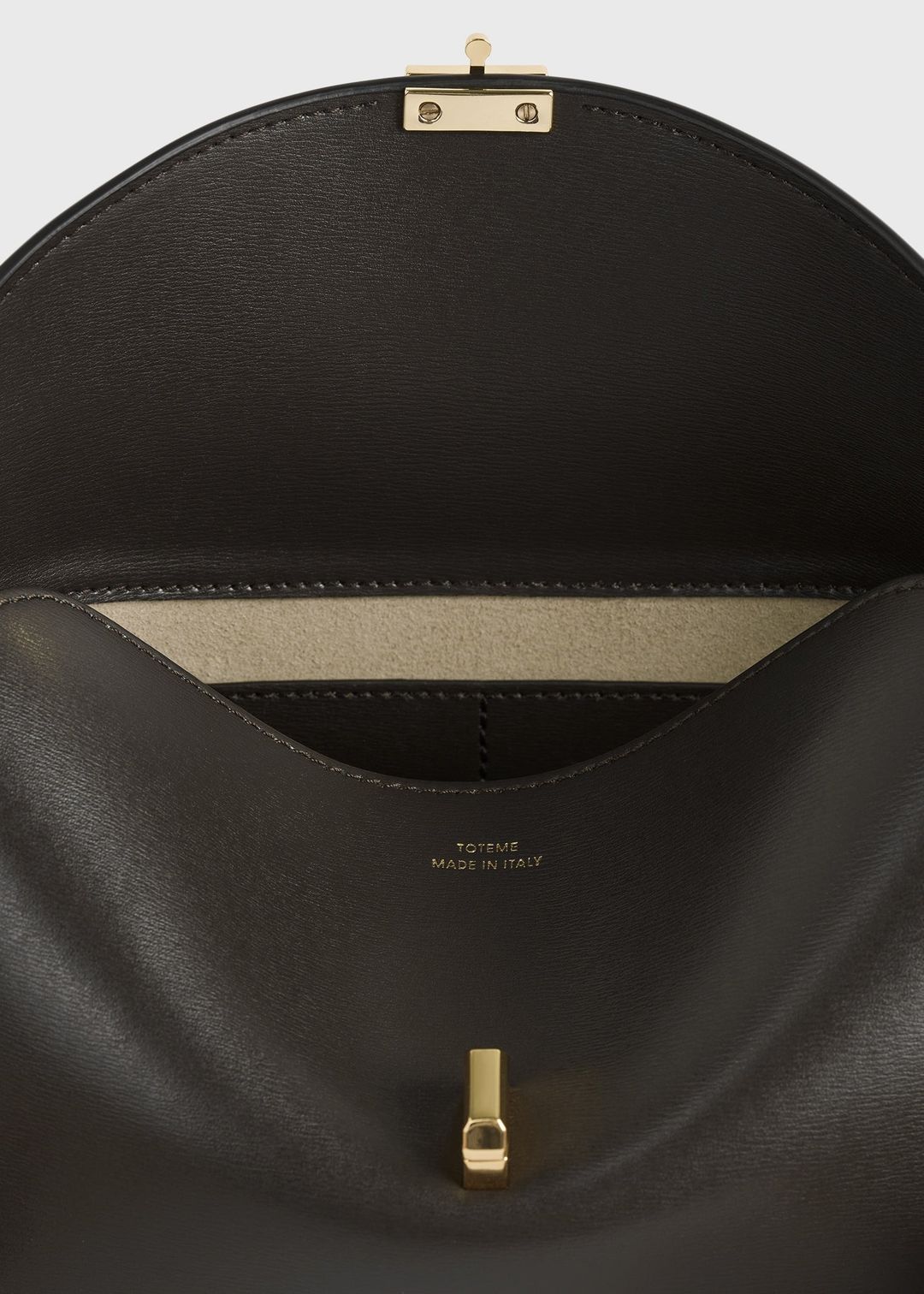 T-Lock leather clutch bark #8