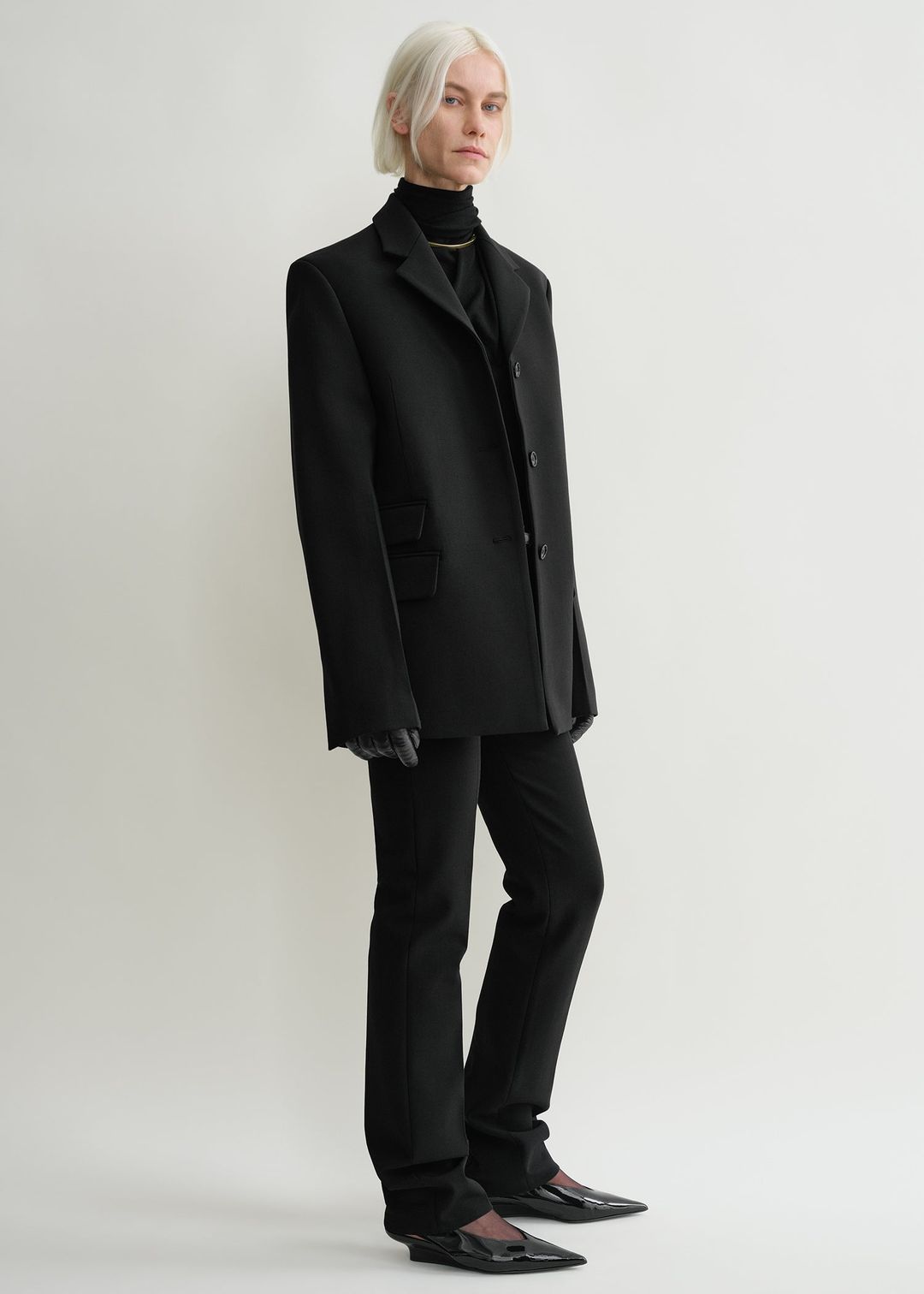 Straight blazer black #2