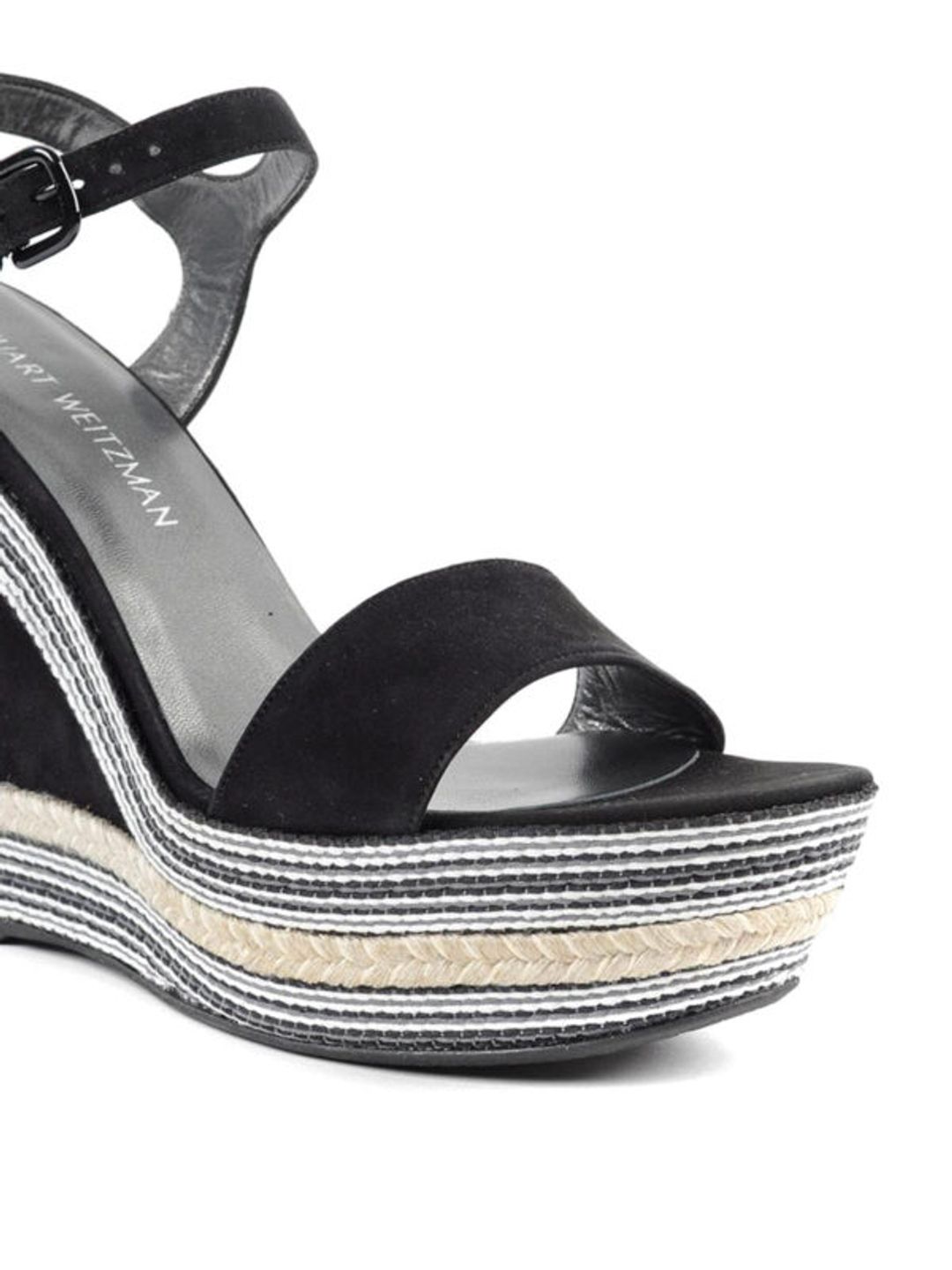 Striped rope wedge sandals #3