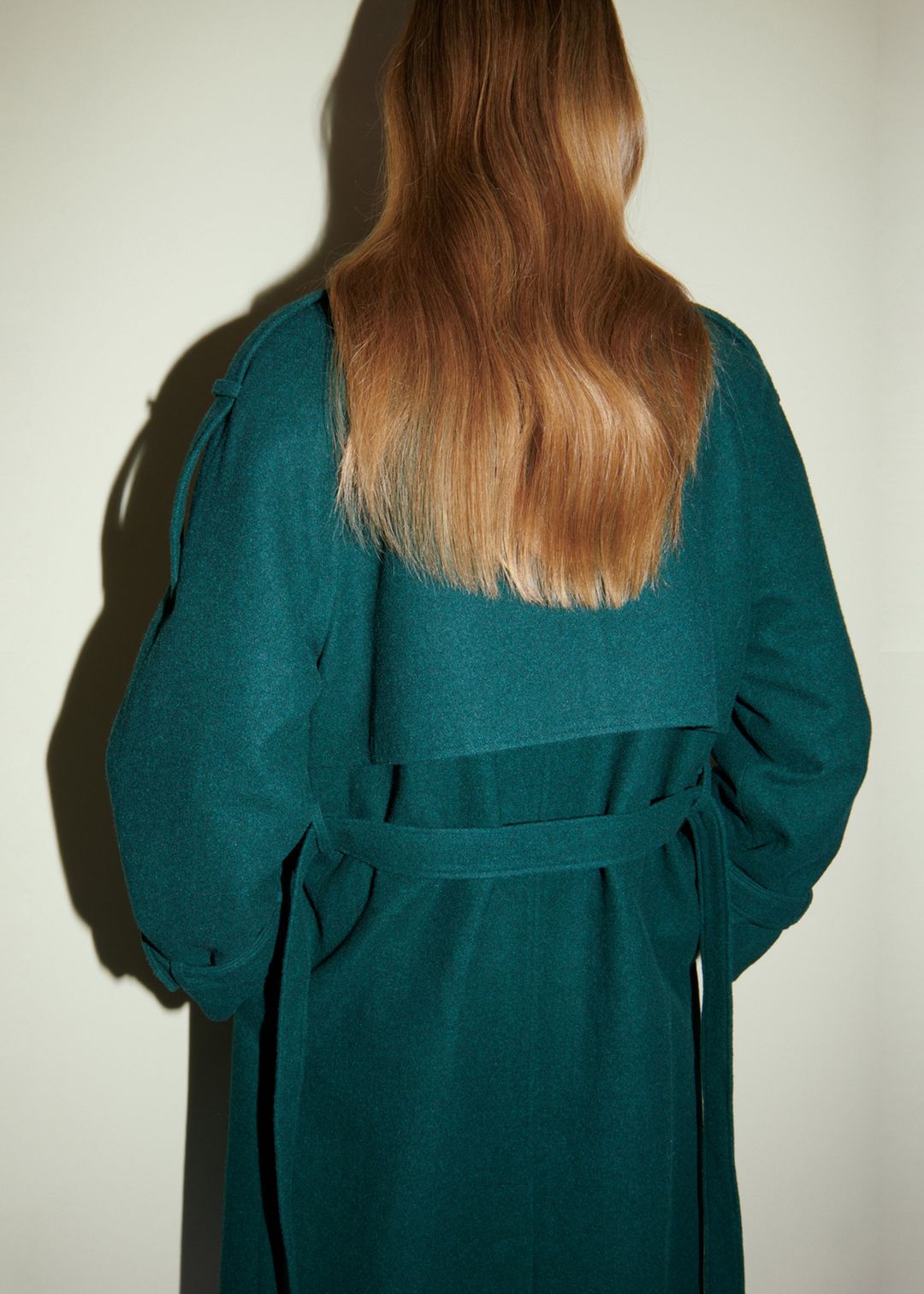 Suzanne Wool Trench Coat - Bottle Green #4