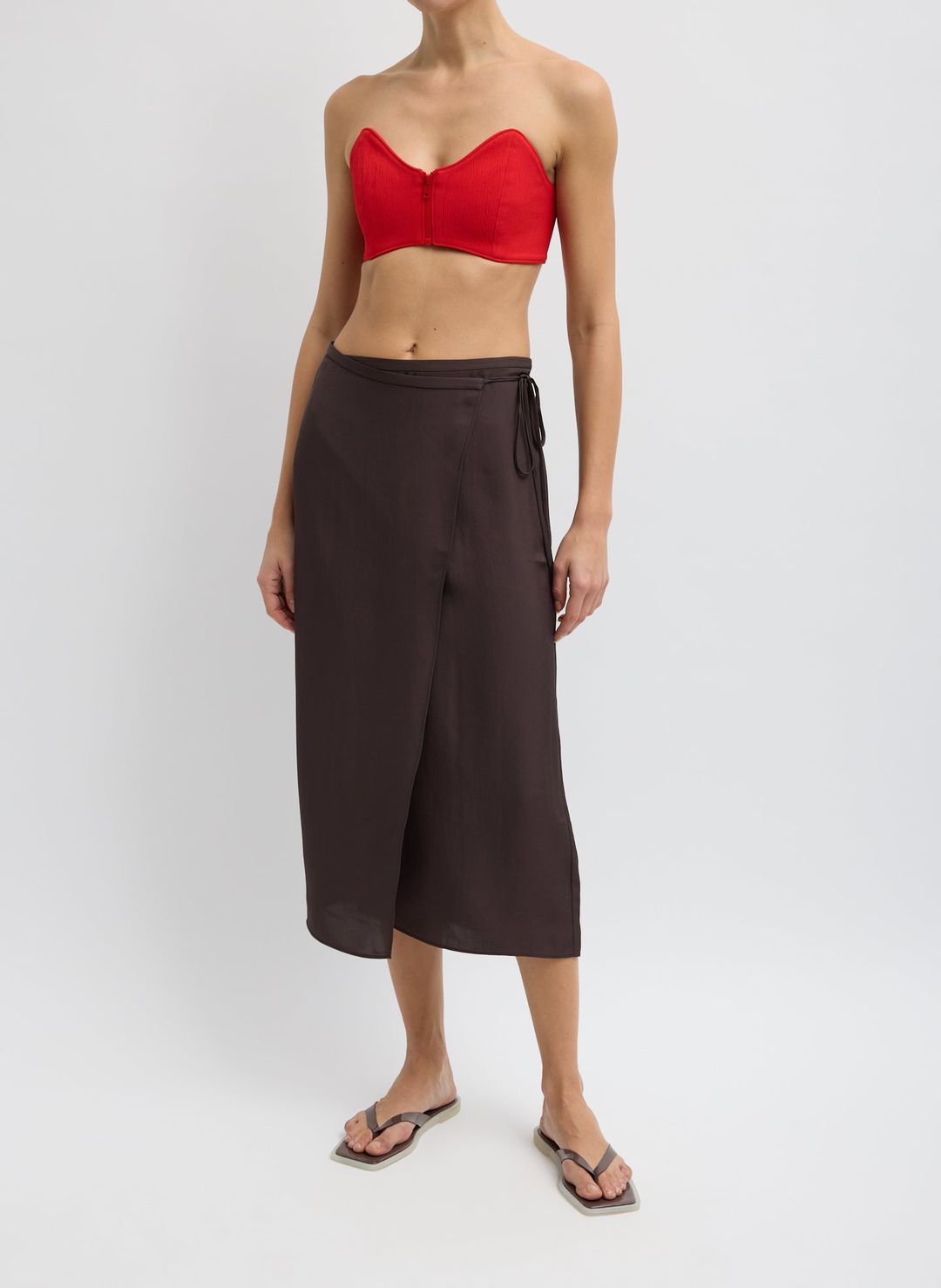 Summer Slip Wrap Skirt