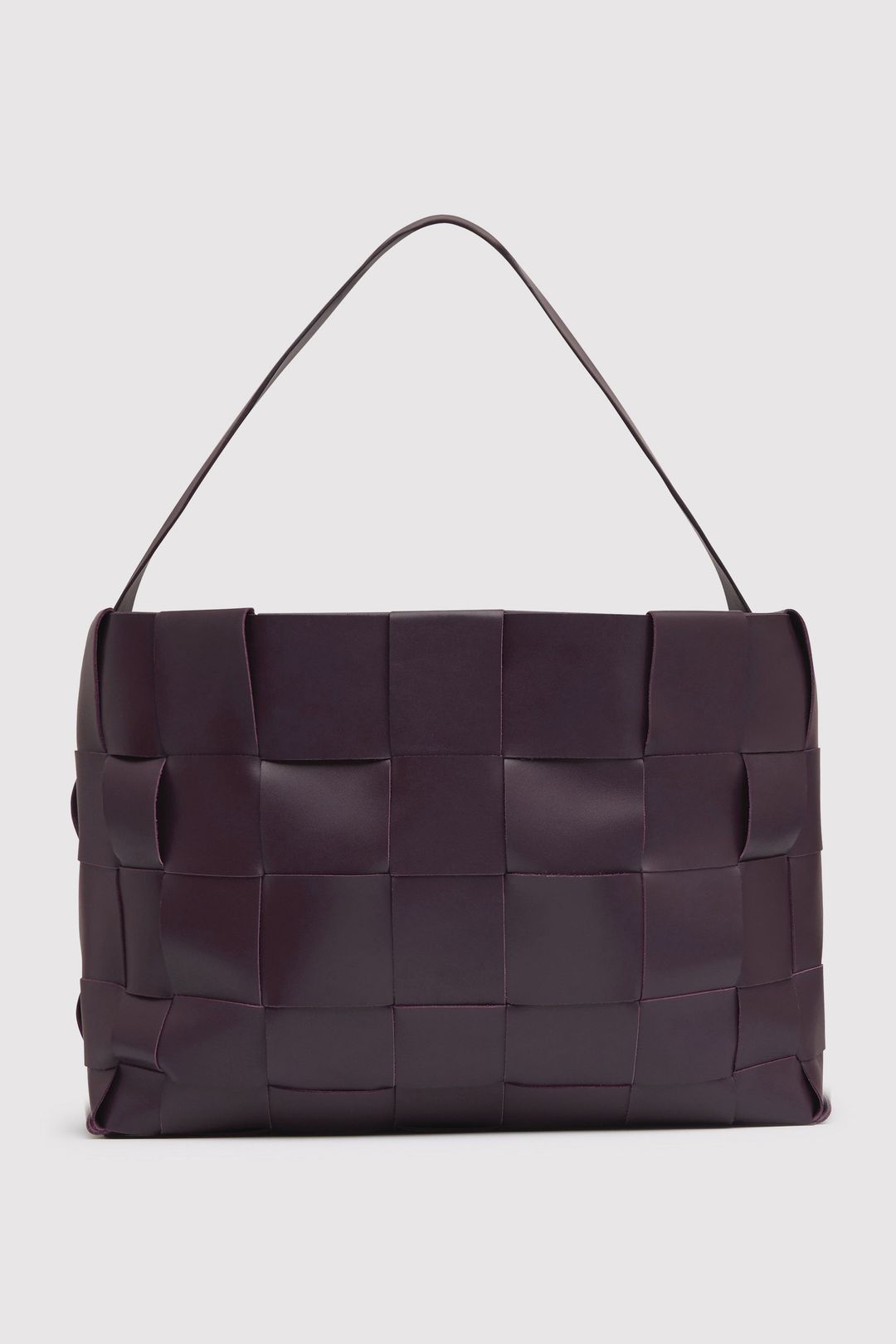 Woven Large Tote - Plum #7