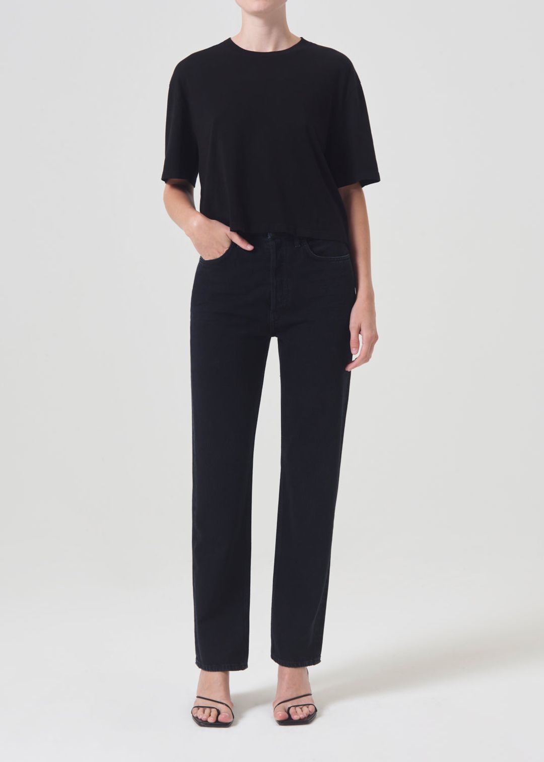 90's Pinch Waist High Rise Straight in Crushed #2