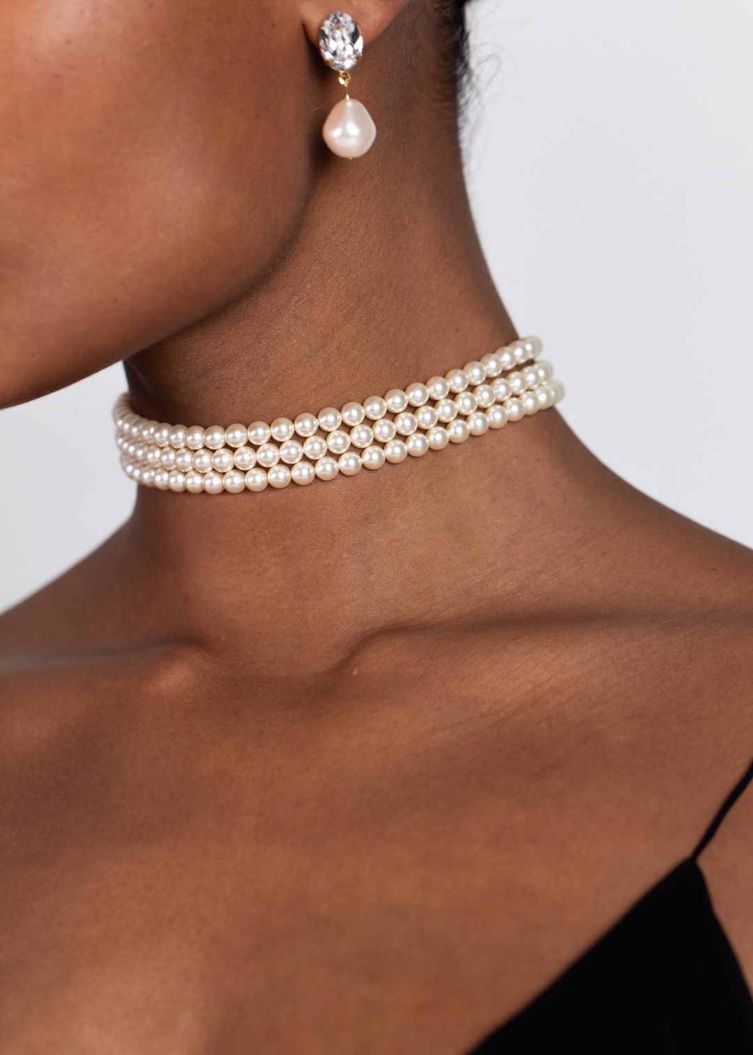 Blaire Ribbon Tie -- Black #3