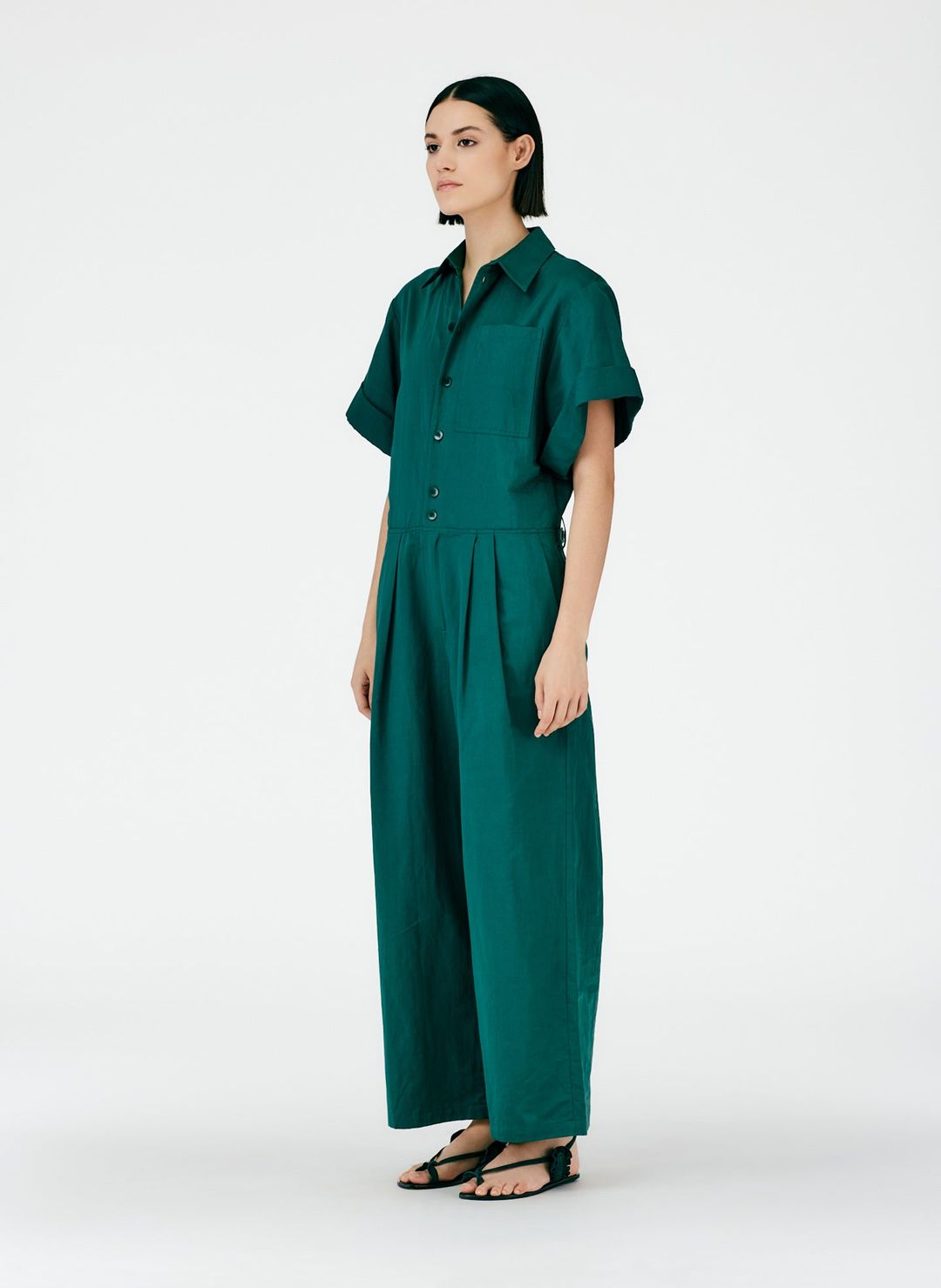 Cotton Linen Sateen Jumpsuit #7