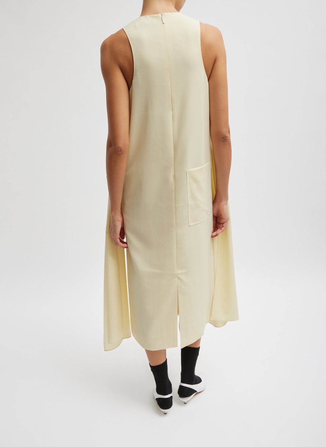 Tropical Wool Tie Front Dress #6