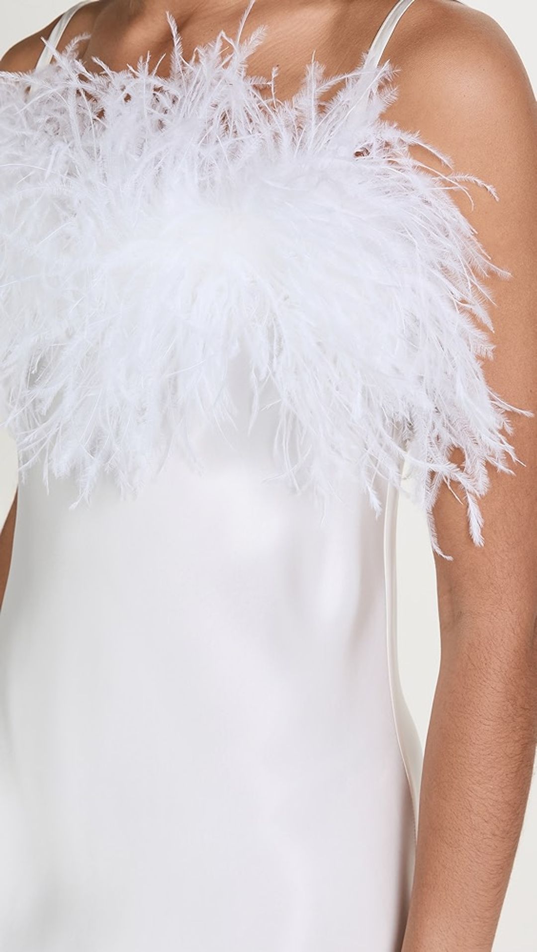 Boheme Slip Dress with Feathers #5
