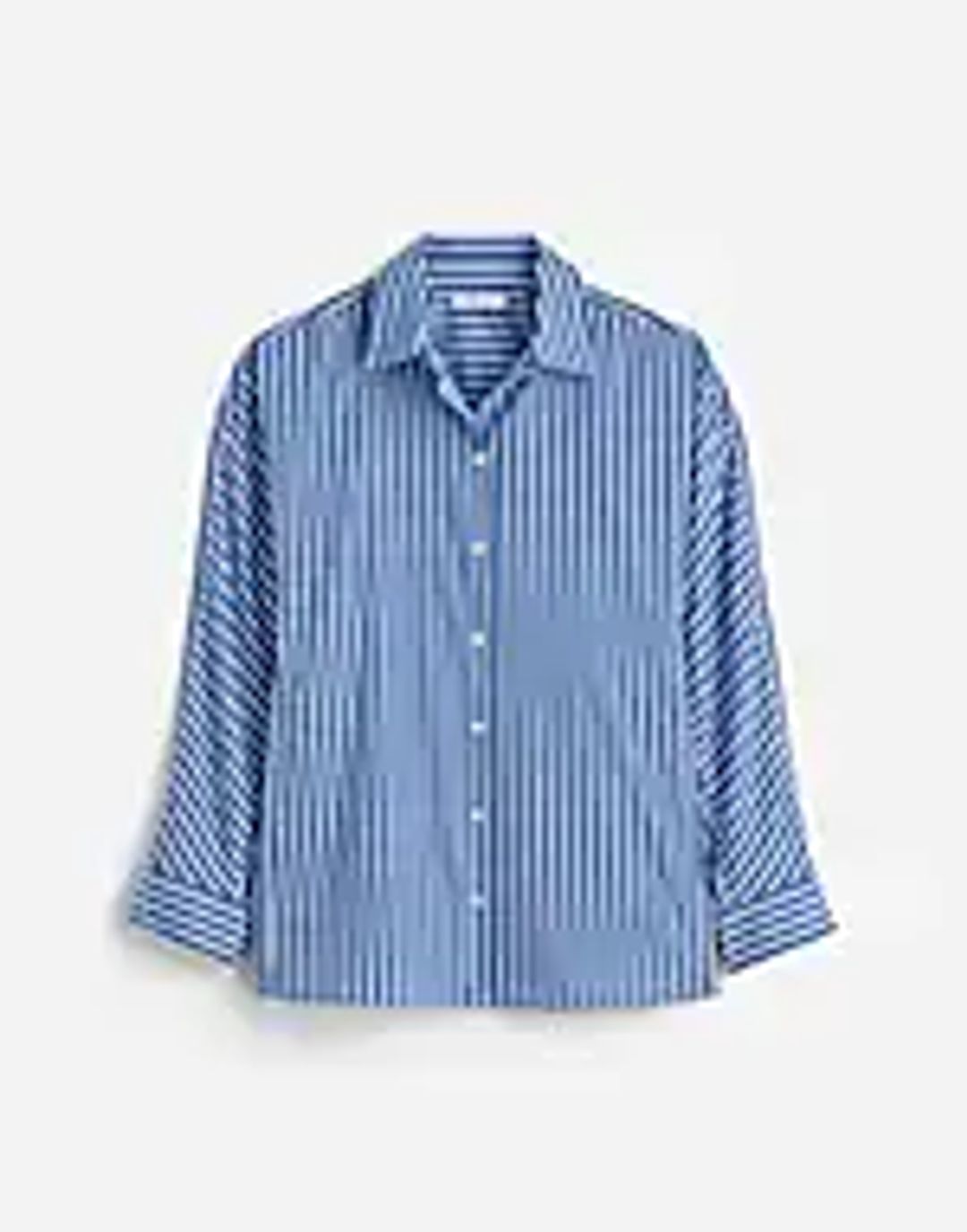 Poplin Oversized Long Button Up Shirt