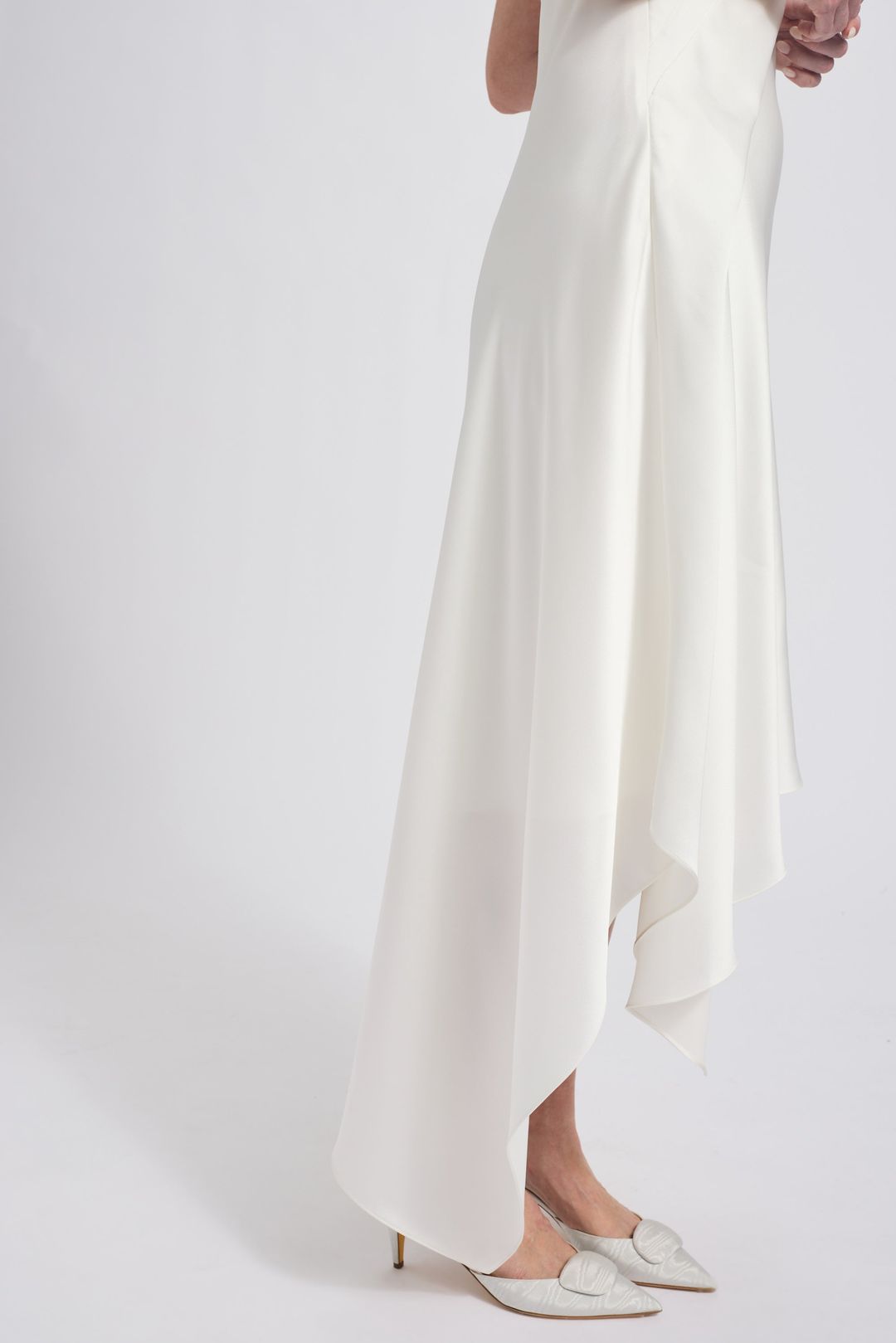 Fluid Satin Asymmetric Dress #6